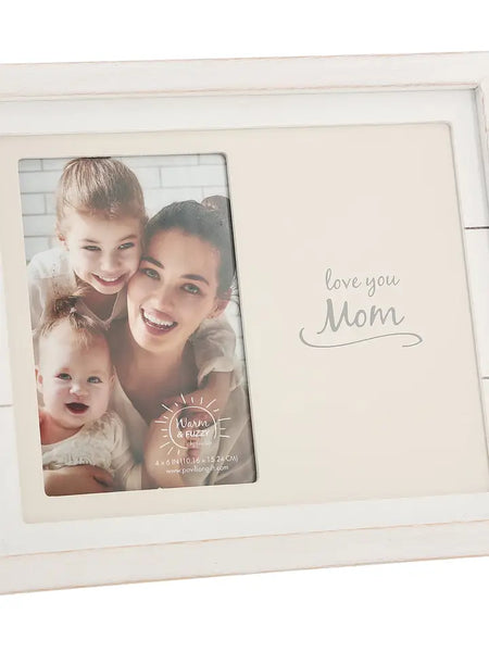 Love You Mom Wood Picture Frame