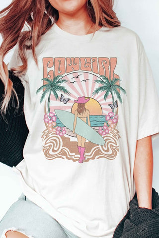 Plus Cowgirl Surf Graphic Tee