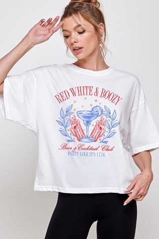 "Red White & Boozy" Graphic Tee