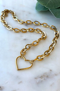 "Jaime" Open Heart Necklace