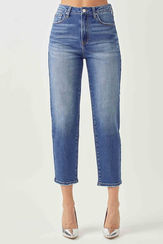 Risen "Lily" High Rise Mom Fit Jean