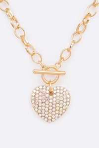 When In Doubt Pendant Heart Necklace