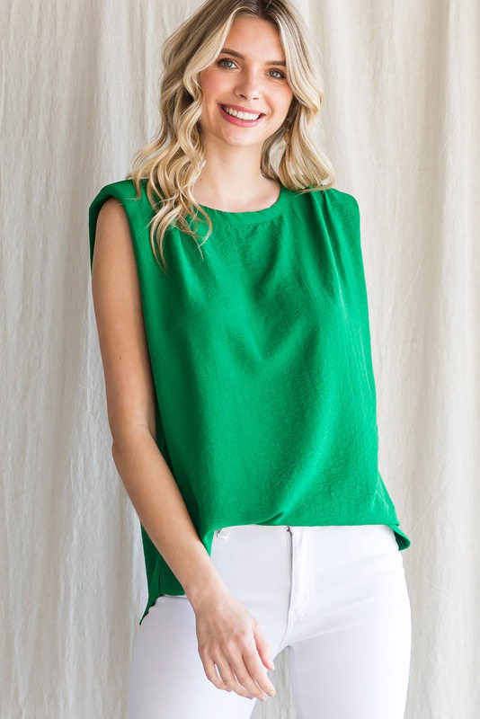 Simple Truth Solid Pad Shoulder Top