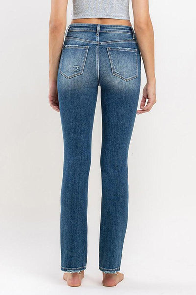 Vervet "Nora" High Rise Slim Straight Jeans