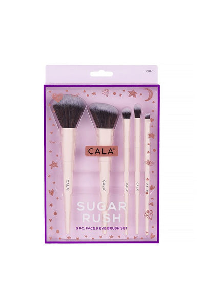 Cala Sugar Rush Face & Eye Brush 5pc Set