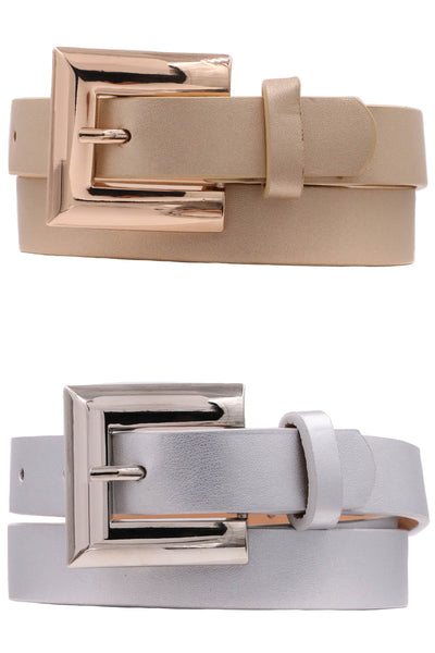 Clear My Schedule Faux Leather Belt