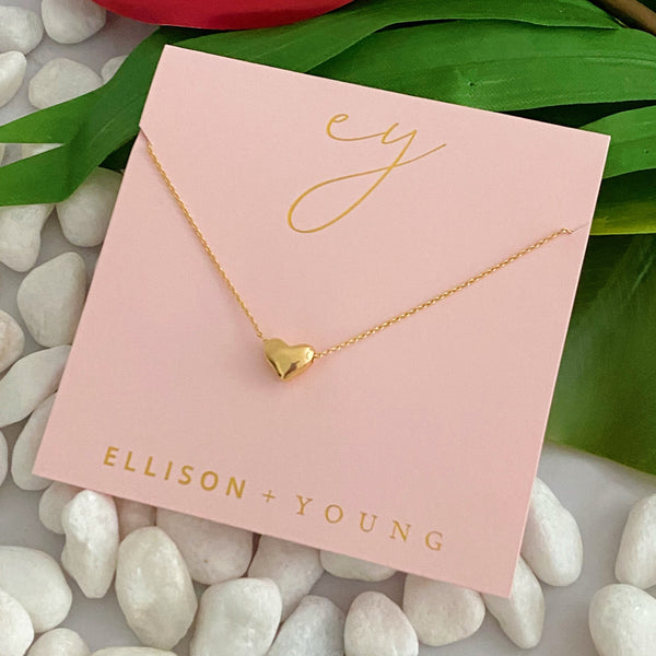 Ellison + Young Love Bean Heart Necklace
