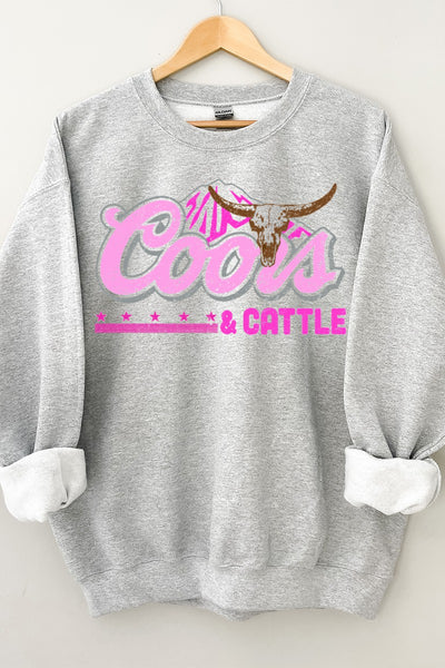 Coors & Cattle Graphic Sweatshirt