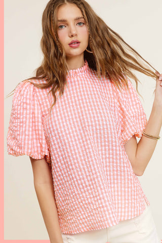 Maybe One Day Gingham Top