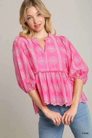 Making It Work Lace BabyDoll Top