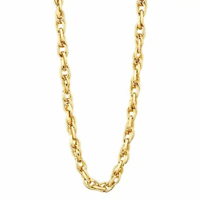 Carrying My Love Gold Interlocking Chain Necklace