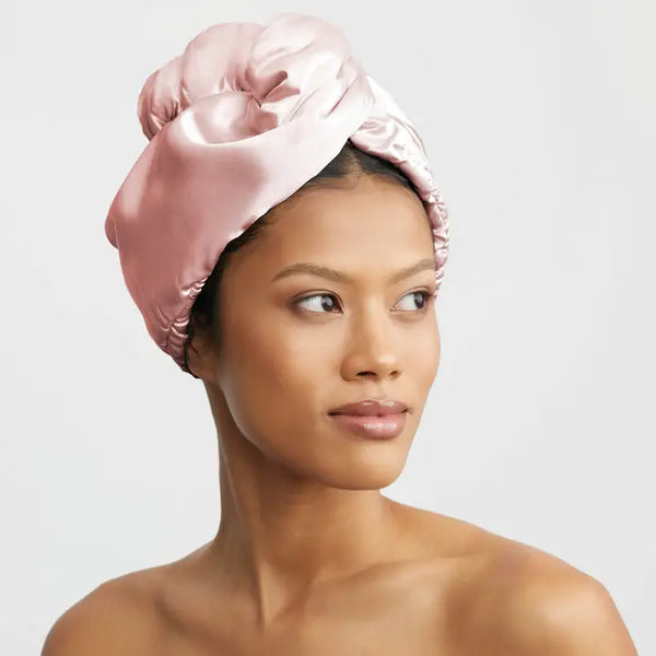 KITSCH Satin-Wrapped Hair Towel