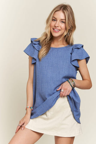 Plus Ruffle the Linens Top