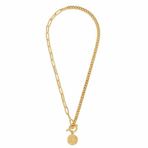 Ellie Vail "Stacie" Toggle Chain Coin Necklace