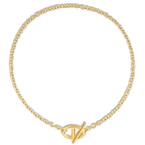 Ellie Vail "Raya" Anchor Toggle Chain Necklace