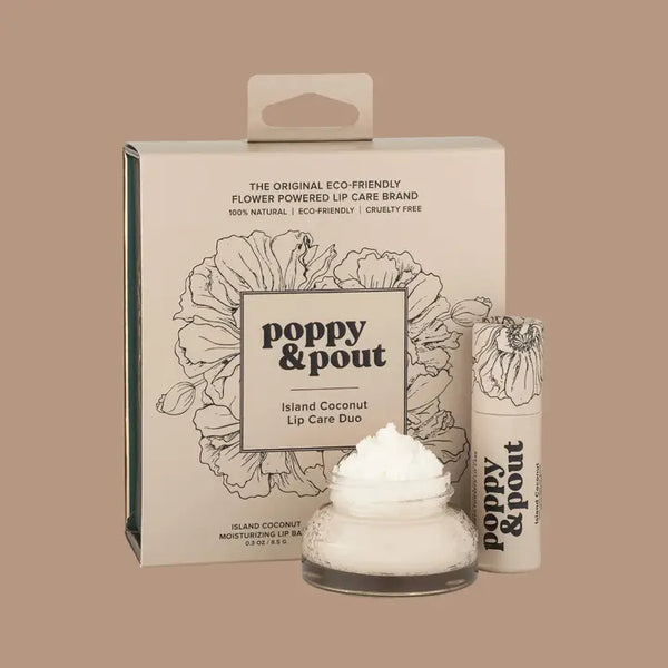 Poppy & Pout Lip Balm And Lip Scrub Set