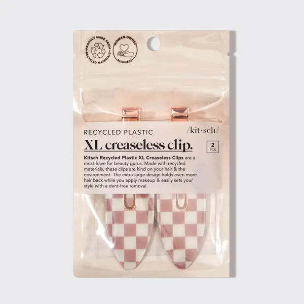 KITSCH Recycled Plastic Xl Creaseless Clips 2pc Set