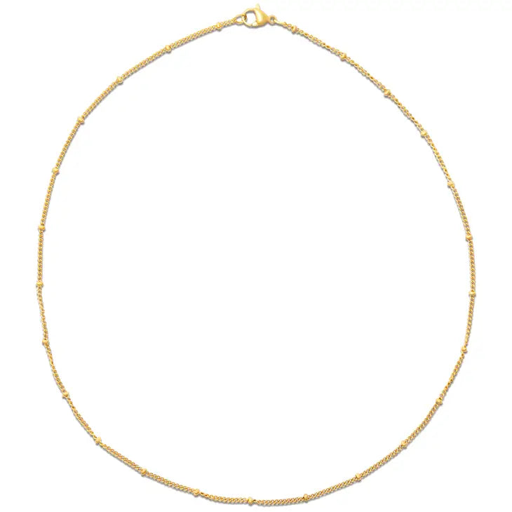 Ellie Vail "Helsa" Dainty Beaded Chain Necklace