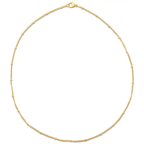 Ellie Vail "Helsa" Dainty Beaded Chain Necklace