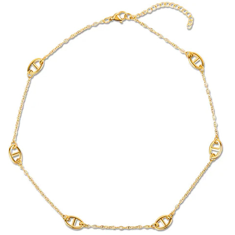 Ellie Vail "Mabel" Anchor Chain Necklace