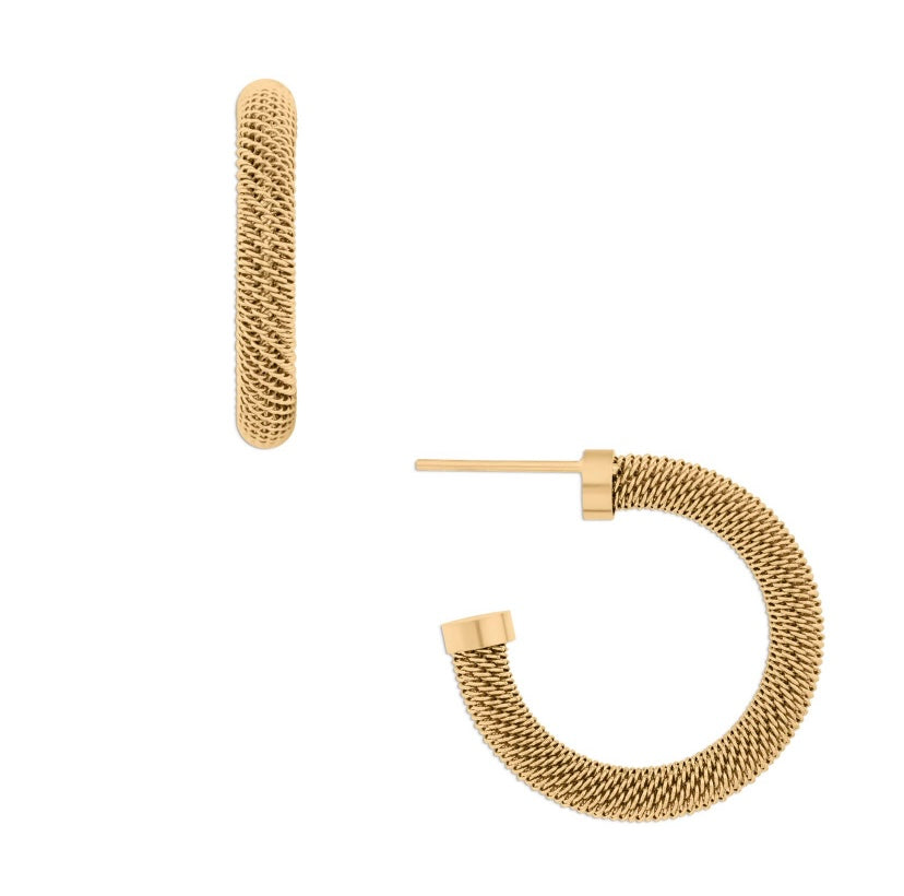 Ellie Vail "Wynn" Mini Mesh Hoop Earring